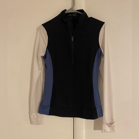 Greyson Color Block Halley Quarter-Zip Greyson Clothiers - Picture 4 of 7